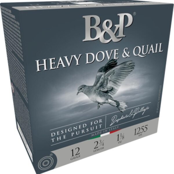 https3A2F2Fmedia.chattanoogashooting.com2Fimages2Fproduct2FXDCA7C08HDA0022FXDCA7C08HDA002-1.jpg B&P Dove & Quail Shotshells- 12 ga 2-3/4 In 1-1/8 oz #7.5 1255 fps 25/ct