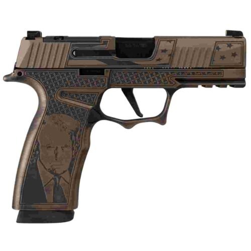 https3A2F2Fmedia.chattanoogashooting.com2Fimages2Fproduct2FXI681686TRMP2FTrumpFightP365XMACRO-BB-XI681686TRMP-R.jpg Sig Sauer P365 XMACRO TACOPS "Trump Fight" Handgun 9mm Luger 17rd Magazines(3) 3.7"