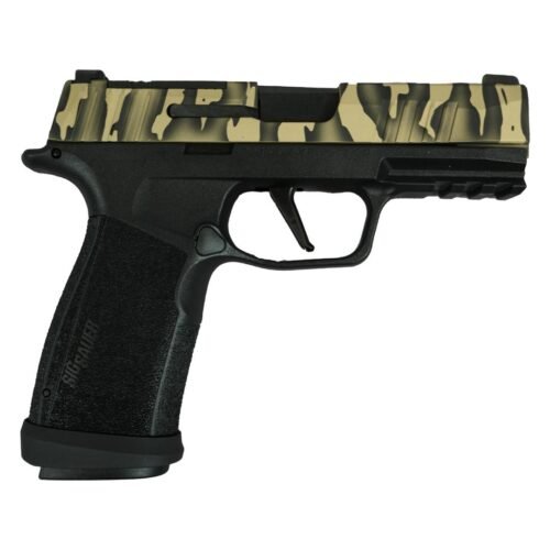https3A2F2Fmedia.chattanoogashooting.com2Fimages2Fproduct2FXI681686TSS2Fxi681686TSS-2.jpg Sig Sauer P365 "Tiger Striped" XMACRO TACOPS Handgun 9mm Luger 17rd Magazines(4) 3.7" Barrel
