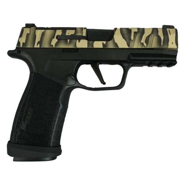 https3A2F2Fmedia.chattanoogashooting.com2Fimages2Fproduct2FXI681686TSS2Fxi681686TSS-2.jpg Sig Sauer P365 "Tiger Striped" XMACRO TACOPS Handgun 9mm Luger 17rd Magazines(4) 3.7" Barrel