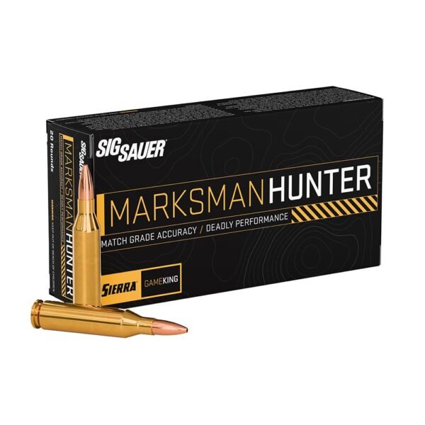 https3A2F2Fmedia.chattanoogashooting.com2Fimages2Fproduct2FXI7043612FXI704330-1_1.jpg Sig Sauer Marksman Hunter GameKing Rifle Ammunition .270 Win 140gr HPBT 2950 fps 20/ct