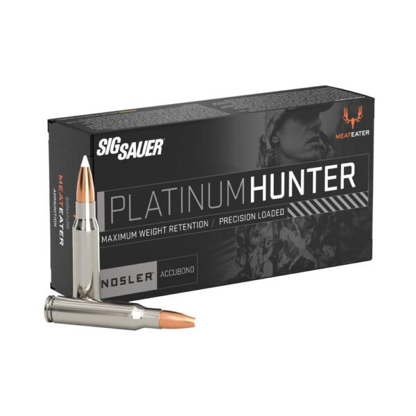 https3A2F2Fmedia.chattanoogashooting.com2Fimages2Fproduct2FXI7044082FXI704408-1.jpg Sig Sauer Platinum Hunter Accubond Rifle Ammunition .270 Win 150gr PT 3200 fps 20/ct