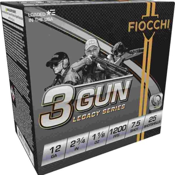 https3A2F2Fmedia.chattanoogashooting.com2Fimages2Fproduct2FXN12DH3G752FXN12DH3G75-1.jpg Fiocchi 3 Gun Match Shotshells 12ga 2-3/4" 1-1/8oz 1200 fps #7.5 25/ct