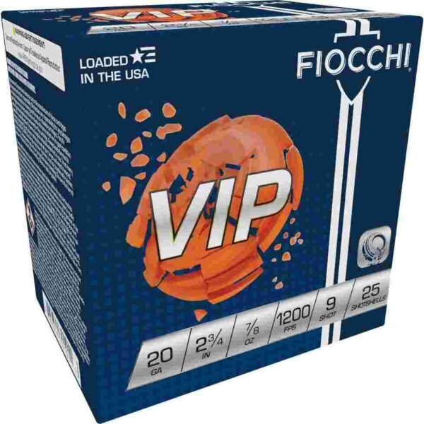https3A2F2Fmedia.chattanoogashooting.com2Fimages2Fproduct2FXN20VIP92FXN20VIP9-1.jpg Fiocchi VIP Shotshells 20 ga 2-3/4" 7/8 oz 1200 fps #9 25/ct