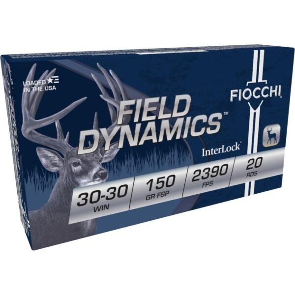 https3A2F2Fmedia.chattanoogashooting.com2Fimages2Fproduct2FXN3030B2FXN3030B-1.jpg Fiocchi Field Dynamics FSP Rifle Ammunition 30-30 Win 150gr 2390 FPS 20/ct