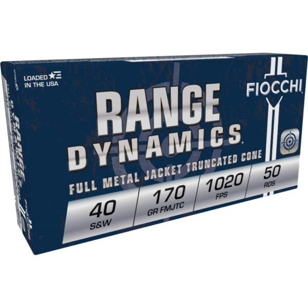 https3A2F2Fmedia.chattanoogashooting.com2Fimages2Fproduct2FXN40SWA2FXN40SWA-1.jpg Fiocchi Pistol Shooting Dynamics Handgun Ammunition .40 S&W 170 gr FMJ 1020 fps 50/box