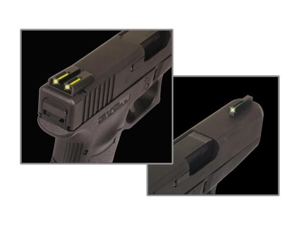 https3A2F2Fmedia.chattanoogashooting.com2Fimages2Fproduct2FXRTG131XTY2FXRTG131XTY.jpg Truglo TFO Tritium/Fiber-Optic Day/Night Sights Fits Springfield XD XDM (excluding 5.25" Comp Series) and XDS - Front Green/Rear Yellow