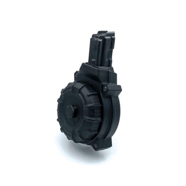 https3A2F2Fmedia.chattanoogashooting.com2Fimages2Fproduct2FZMDRMA1062FZMDRMA106-1.jpg Promag MP5/PTR9 Handgun Magazine Drum Black 9mm Luger 50/rd