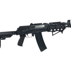 Zastava ZPAP85 Alpha AK-47 Pistol - Stained Wood Handguard | 5.56NATO | 10" Barrel | Quad Rail | Night Brake | Angled Foregrip | SBA3 Arm Brace