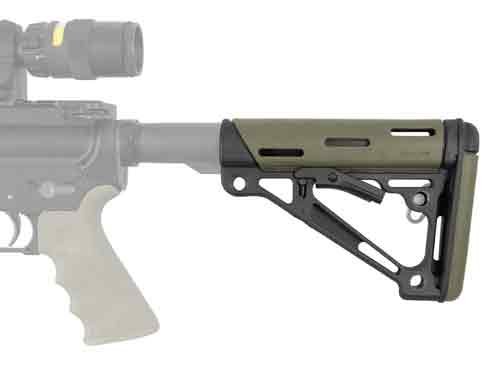 HOGUE AR-15 COLLAPSIBLE STOCK - OD GREEN RUBBER COMMERCIAL