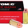 A00448 ATOMIC 45 ACP MATCH 185GR LEAD - SWC COPPER PLATED 50RD 10BX/CS