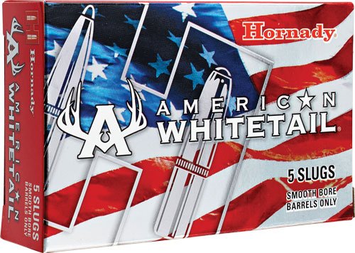 AHDY86234 HORNADY WHITETAIL 12GA 2.75" - 1OZ RIFLED SLUG 5RD 20BX/CS