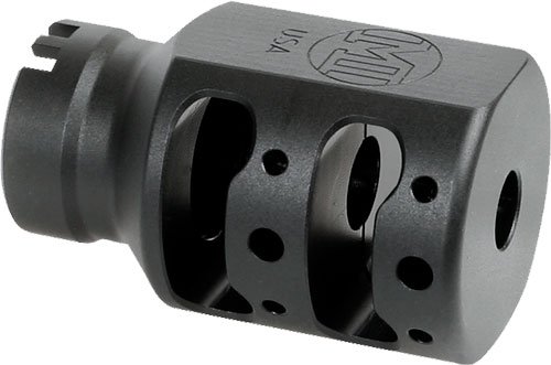 MI ALPHA TANK BRAKE 1/2X28 9MM - BLACK MATTE NITRIDE