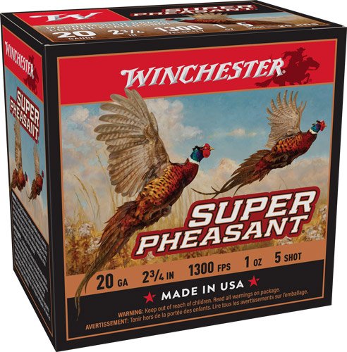 AX20PH5_2 WINCHESTER SUPER PHEASANT 20GA - 1OZ #5 1300FPS 25RD 10BX/CS
