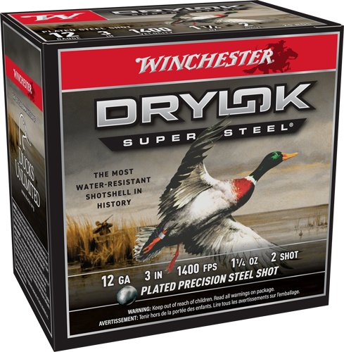 AXSV1232_1 WINCHESTER DRYLOK 12GA 3" - 1-1/4OZ #2 25RD 10BX/CS