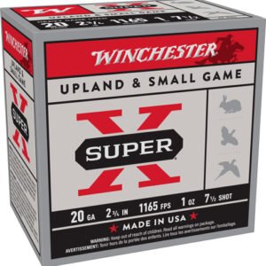 WINCHESTER SUPER-X 20GA 2.75" - 1OZ #7.5 1165FPS 250RD CASE