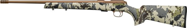 G02322_LEFT CZ 457 AMERICAN HUNTER 22LR 20 - THREADED BBL. BRONZE CAMO STK