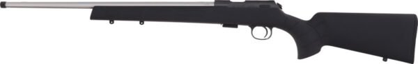 G02395_LEFT CZ 457 AMERICAN 22LR 20.5" SS - THREADED BBL. BLACK STOCK