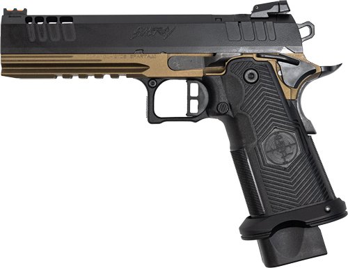 G1911DS9FSSBRZ_LEFT GLFA 1911DS SYNERGY 9MM 5" 20 - SHOT BLACK SLIDE BRONZE FRAME