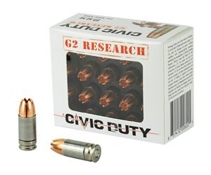 G2R CIVIC DUTY 9MM 94GR 20/500