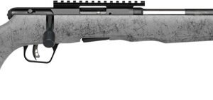 SAVAGE B17 17HMR TIMBERLITE - THUMBHOLE 18" CF 10RD GRY WOOD