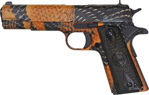 GIJBOA_LEFT IVER JOHNSON 1911A1 BOA - 45ACP 5" FS 8RD SNAKESKIN