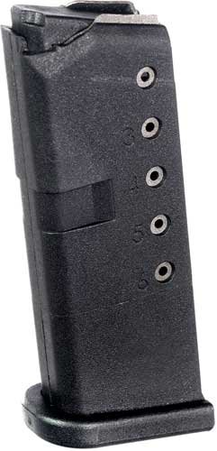 GLK10 PRO MAG MAGAZINE FOR GLOCK 42 - 380ACP 6RD BLACK POLYMER