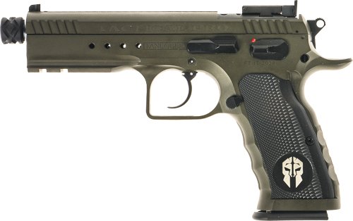 GTFTACPRO9G_LEFT TANFOGLIO TACTICAL PRO 9MM - 4.9" 17/20RD STEEL THREADED