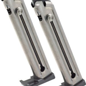 RUGER MAGAZINE 22/45 - 22LR 10RD NICKEL 2-PK