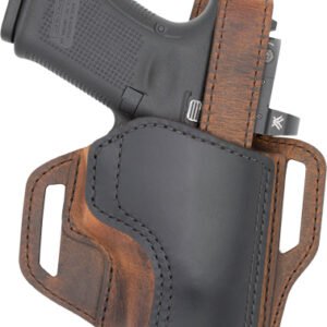 VERSACARRY TROOPER HOLSTER OWB - THUMB BREAK SIZE 3 BROWN/BLACK