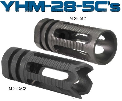 YHM-28-5Cs.jpg YANKEE HILL MACHINE COMPANY FLASH HIDER PHANT 5.56 SMOOTH