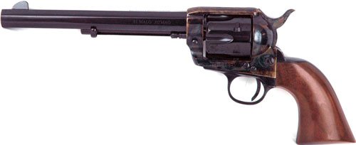 gpp405malo_left_1 CIMARRON EL MALO 38SPL/357MAG - PW FS 7.5" OCTAGON CC/BLUED
