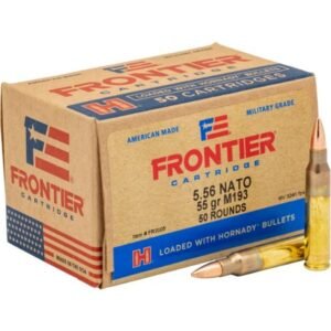 Hornady Frontier Rifle Ammunition XM193 5.56mm NATO 55 gr FMJ 3240 fps 50/ct