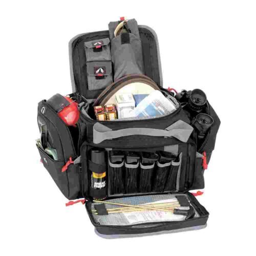 https3A2F2Fmedia.chattanoogashooting.com2Fimages2Fproduct2FGOGPS1411MRB2FGOGPS1411MRB-1.jpg G-Outdoors Medium Range Bag with Lift Ports & 2 Ammo Dump Cups Black