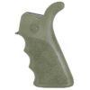 https3A2F2Fmedia.chattanoogashooting.com2Fimages2Fproduct2FHA150212FHA15021.jpg Hogue AR-15/M-16 Rubber Beavertail Grip with Finger Grooves-OD Green