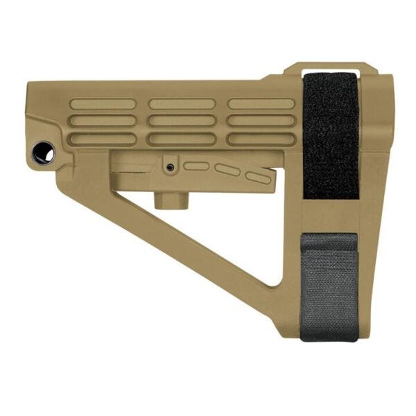 https3A2F2Fmedia.chattanoogashooting.com2Fimages2Fproduct2FSOSBA4X02SB2FSOSBA4X02SB.jpg SB Tactical SBA4 5-Postion Adjustable Brace for AR-15 FDE