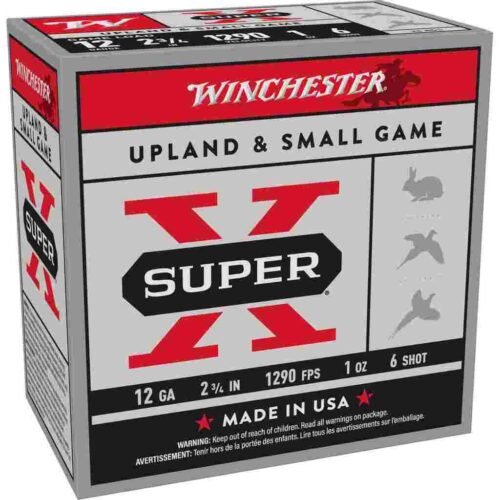 https3A2F2Fmedia.chattanoogashooting.com2Fimages2Fproduct2FWNXU1262FWNXU126_1 Winchester Super-X Game Shotshells 12 ga 2-3/4" 1 oz 1290 fps #6 25/ct