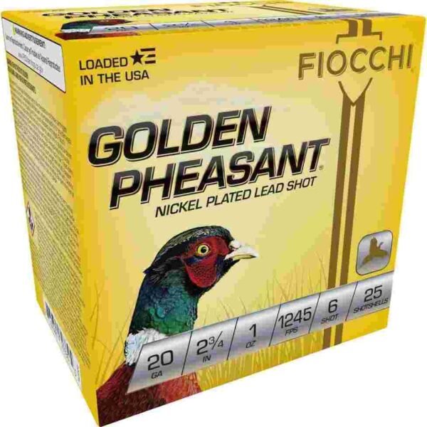 https3A2F2Fmedia.chattanoogashooting.com2Fimages2Fproduct2FXN20GP62FXN20GP6-1 GOLDEN PHEASANT NP 20ga 2 3/4" 1oz #6 1245fps 25rd
