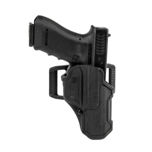 https3A2F2Fmedia.chattanoogashooting.com2Fimages2Fproduct2FXO410776BKR2FXO4107-1_16.jpg Blackhawk T-Series Level 2 Compact Holster for Glock 48/43x w/wo Rail Black RH