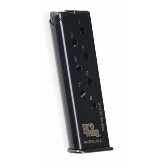 https3A2F2Fmedia.chattanoogashooting.com2Fimages2Fproduct2FZMBER032FZMBER03 ProMag Beretta 950 BS Magazine .25 ACP Blued Steel 8/rd