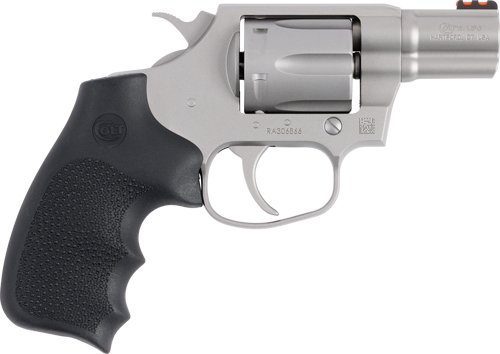 COLT COBRA 38SPL+P FS 2.1" 6RD - STAINLESS RUBBER GRIP RED FO