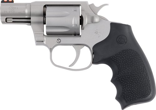 GCOBRASM2RFO_LEFT.jpg COLT COBRA 38SPL+P FS 2.1" 6RD - STAINLESS RUBBER GRIP RED FO