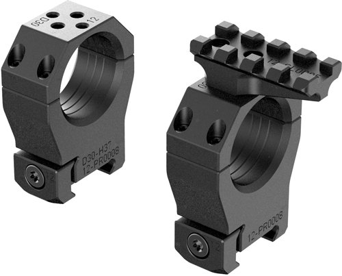 PR0008_2 AUDERE SCOPE RINGS PSR 30MM - GEN III W/LEVEL HIGH BLACK