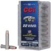 https3A2F2Fmedia.chattanoogashooting.com2Fimages2Fproduct2FCC22WMRUP2FCC22WMRUP3 CCI Uppercut Rimfire Ammunition .22 WMR 40gr JHP 1050 fps 50/ct