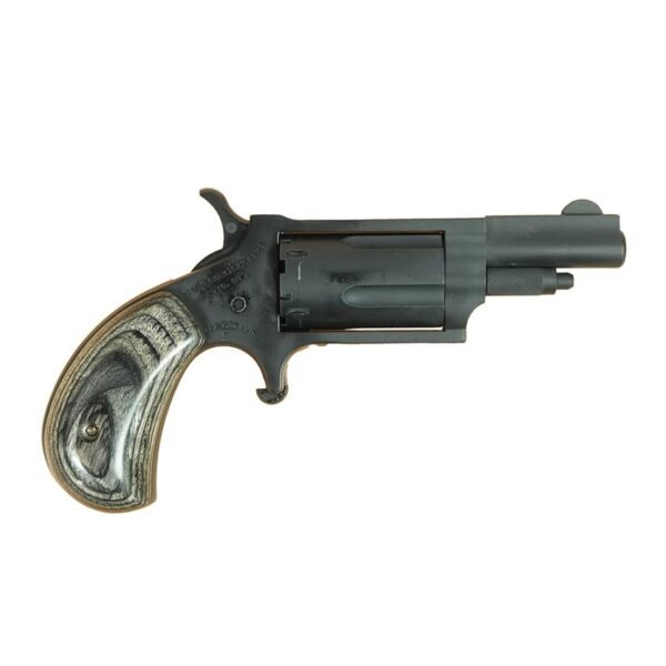 https3A2F2Fmedia.chattanoogashooting.com2Fimages2Fproduct2FNDNAA22MSGSBG2FNDNAA22MSGSBG-1_1.jpg NAA 22M Mini Revolver Handgun .22 Magnum 5rd Capacity 1.625" Barrel Grey Cerakote with Silver & Black Grip