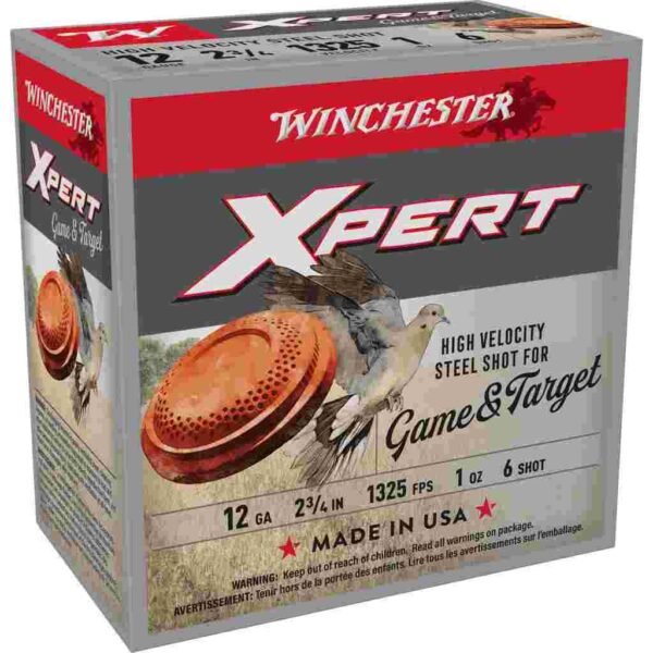 https3A2F2Fmedia.chattanoogashooting.com2Fimages2Fproduct2FWNWE12GT62FWNWE12GT6_1 Winchester Xpert Steel Shotshells 12 ga 2-3/4" 1 oz 1325 fps #6 25/ct
