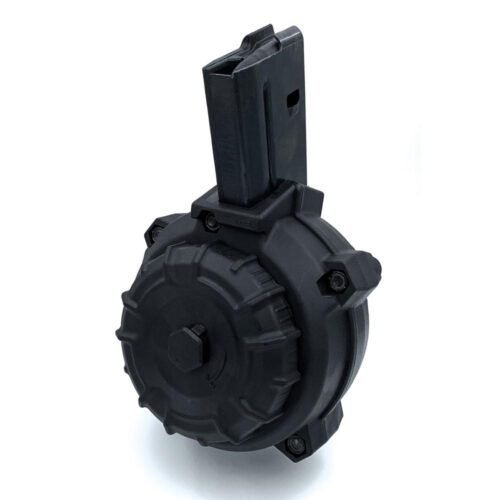 https3A2F2Fmedia.chattanoogashooting.com2Fimages2Fproduct2FZMDRMA1082FZMDRMA108-1 Promag AR-15 Rifle Magazine Black Drum 6.8 Spc 50/rd
