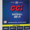 A0039_2 CCI SHOTSHELL 22LR 31GR #12 - SHOT 1000FPS 20RD 100BX/CS