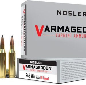 Mad Wolf Armory | Guns, Ammo, Accessories, Custom Firearms NOSLER VARMAGEDDON 243 WIN - 55GR FBT 20RD 10BX/CS