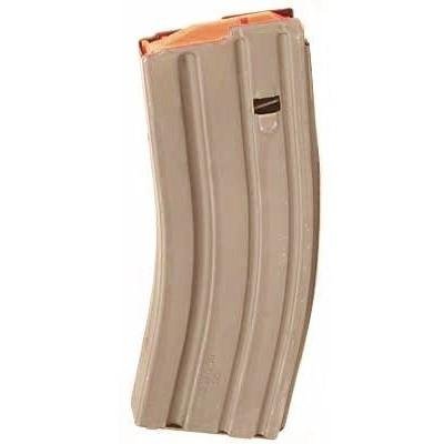 https3A2F2Fmedia.chattanoogashooting.com2Fimages2Fproduct2FAB30223SSDEO2FAB30223SSDEO_1 ASC AR Family Rifle Magazine Orange Follower Dark Earth Stainless Steel .223 Remington 30/rd